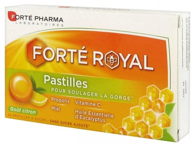 Forté Pharma Royal Lozenges Lemon Flavor 24 Lozenges to Suck