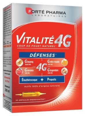 Forté Pharma - Vitality 4G Defences 20 Energizing Phials
