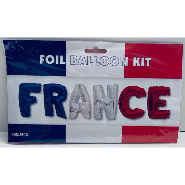 France Flag Foil Balloon Kit 14IN/36CM