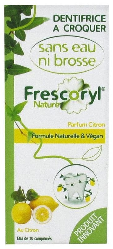 Frescoryl Nature Lemon Flavour Toothpaste to Chew 10 Tablets