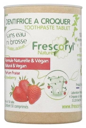 Frescoryl Nature Strawberry-Flavored Chewable Toothpaste 50 Tablets