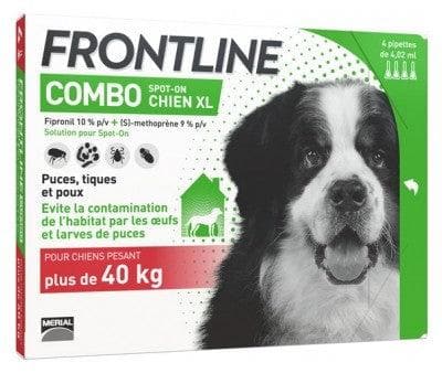 Frontline - Combo Dog XL (+ 40kg) 4 Pipettes