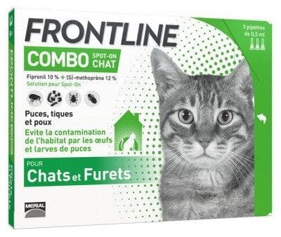 Frontline - Combo Spot-On Cats and Ferrets 3 Pipettes