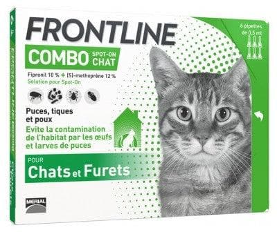 Frontline - Combo Spot-On Cats and Ferrets 6 Pipettes