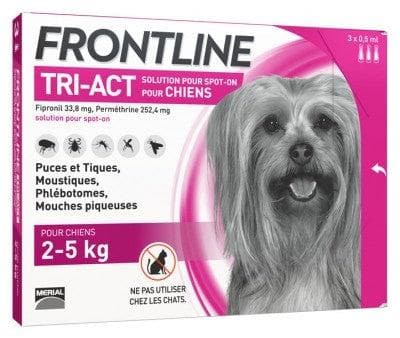 Frontline - TRI-ACT Dogs 2-5kg 3 Pipettes