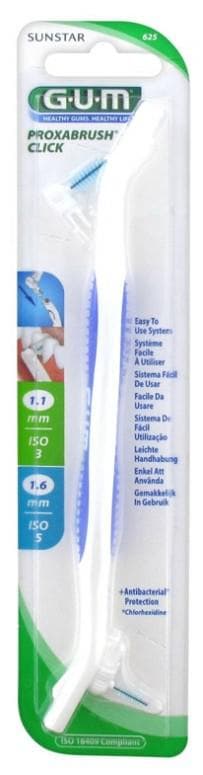 GUM Handle for Brushes Proxabrush Click Colour: Blue