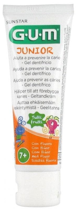 GUM Junior Fluoride Toothpaste Tutti Frutti 7-12 Years Old 50ml