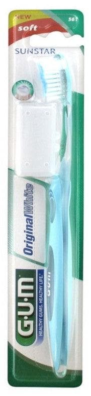 GUM Original White Toothbrush Soft 561 Colour: Blue 1