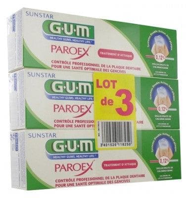 GUM - Paroex Toothpaste Gel 3 x 75ml