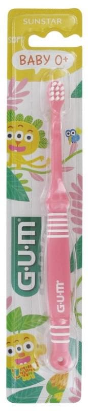 GUM Soft Baby Toothbrush 0 Month and + 213 Colour: Pink