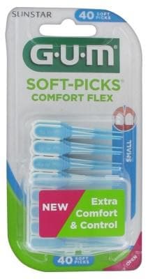 GUM - Soft-Picks Comfort Flex 40 Units - Size: Small