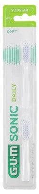 GUM - Sonic Daily 2 Soft Toothbrush Heads 4110