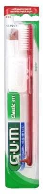 GUM - Toothbrush Classic 411 - Colour: Red