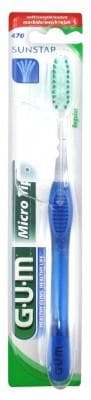 GUM - Toothbrush Micro Tip 470 - Colour: Blue