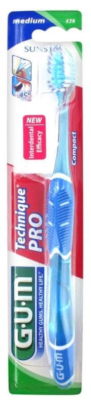 GUM Toothbrush Technique Pro Medium 528 Colour: Blue