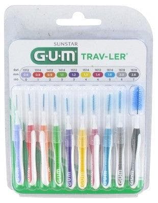 GUM - Trav-Ler 10 Interdental Brushes