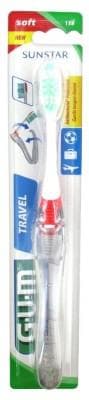 GUM - Travel Toothbrush 158 - Colour: Red