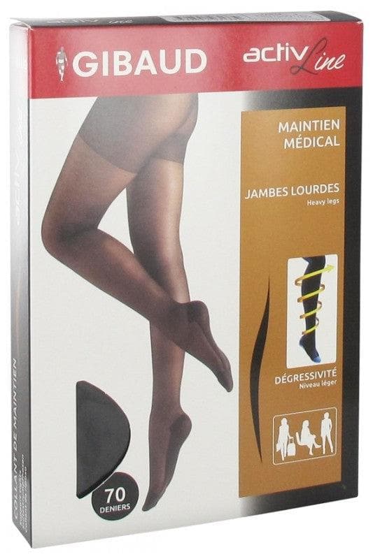Gibaud ActivLine Support Tights 70 Deniers Black Size: Size 3