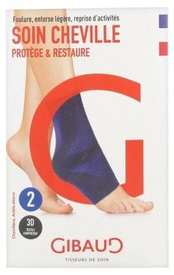 Gibaud - Ankle Care Blue Ankle Brace - Size: Size 2