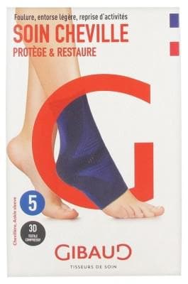 Gibaud - Ankle Care Blue Ankle Brace - Size: Size 5