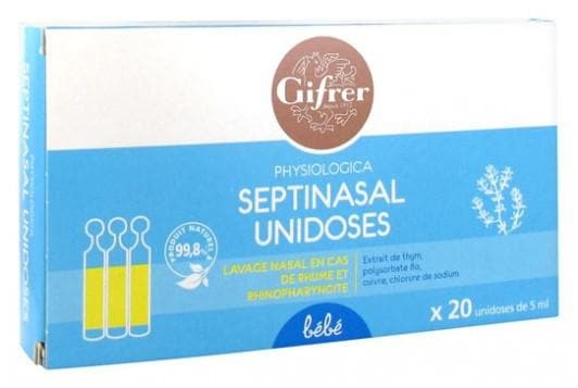 Gifrer Physiologica Septinasal Nasal Cleansing 20 Single Doses of 5ml