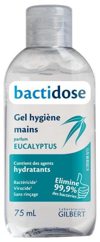 Gilbert Bactidose Hands Hygiene Gel 75ml Fragrance: Eucalyptus