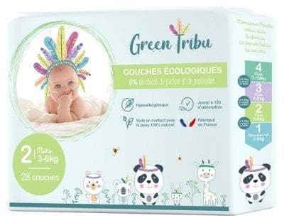 Green Tribu - Ecological Diapers 30 Diapers Size 2 (3-6 kg)