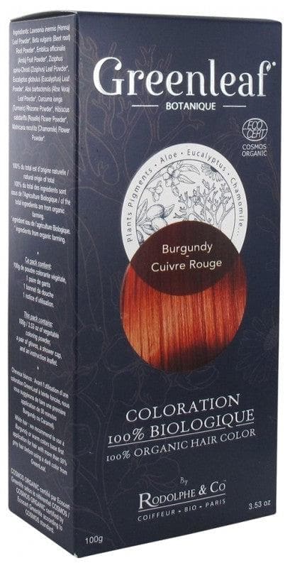Greenleaf Colouration 100% Organic 100g Hair Colour: Burgundy