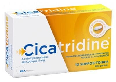 HRA Pharma - Cicatridine Hyaluronic Acid 10 Suppositories