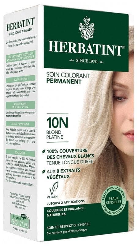Herbatint Permanent Color Care 150ml Hair Colour: 10N Platinum Blonde