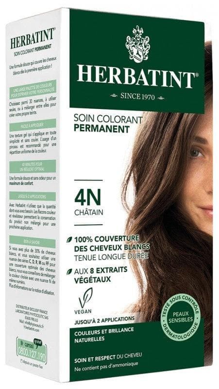 Herbatint Permanent Color Care 150ml Hair Colour: 4N Chestnut