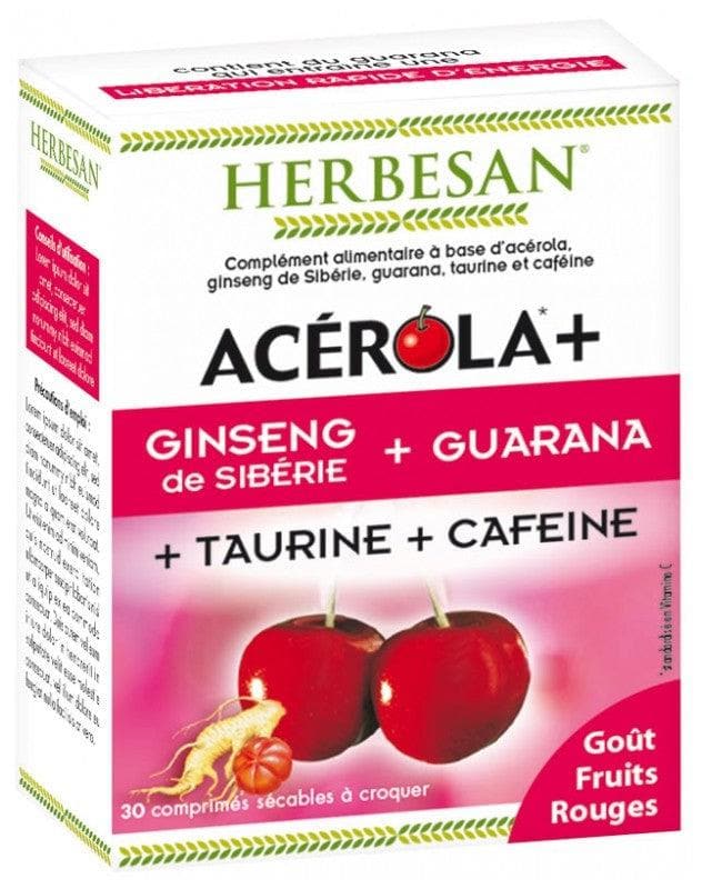Herbesan Acerola + Ginseng + Guarana + Taurin + Caffeine 30 Tablets