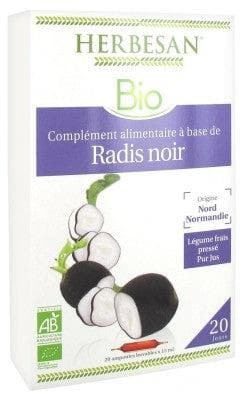 Herbesan - Organic Black Radish 20 Phials of 15ml
