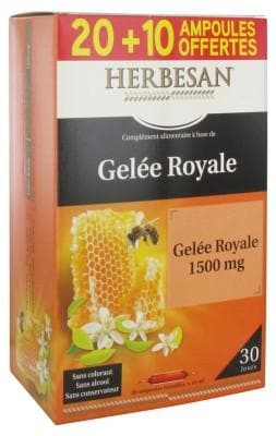 Herbesan - Royal Jelly 1500mg 20 Phials + 10 Free