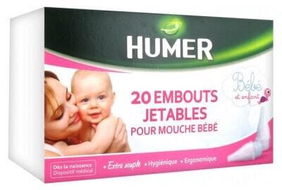 Humer - 20 Disposable Ends for Baby Nose Blower