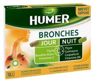 Humer - Bronchi Day and Night 15 Tablets