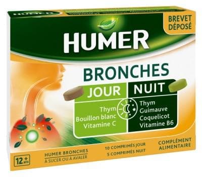 Humer - Bronchial Tubes Day and Night 15 Tablets