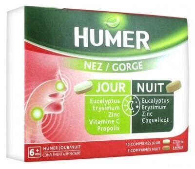 Humer - Nose/Throat 10 Day Tablets + 5 Night Tablets