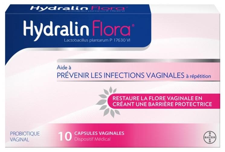 Hydralin Flora Restoration of the Vaginal Flora's Natural Balance 10 Capsules
