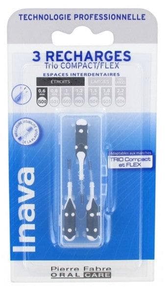 Inava Trio Brushes 3 Refills for Trio Compact/Flex Size: ISO0 0,6mm