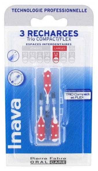 Inava Trio Brushes 3 Refills for Trio Compact/Flex Size: ISO4 1,5mm