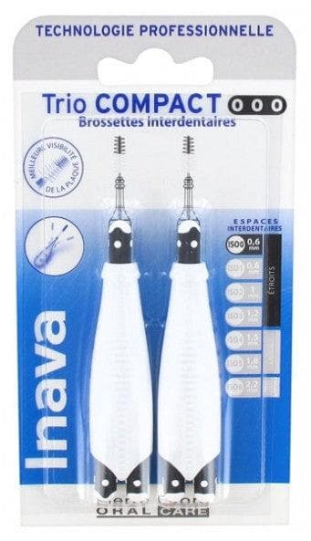 Inava Trio Compact 6 Interdental Brushes Size: ISO0 0,6mm