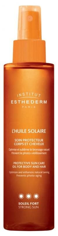 Institut Esthederm L'Huile Solaire Protective Sun Care Oil for Body and Hair Strong Sun 150ml