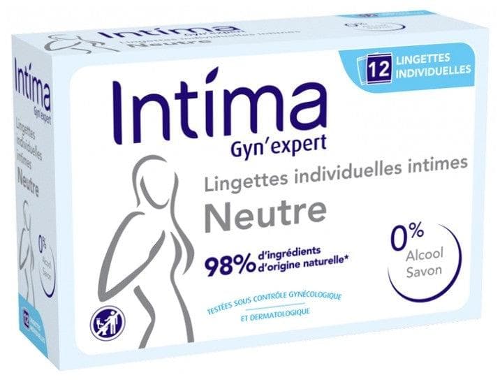 Intima Gyn'Expert Neutral Imtimate Individual Wipes 12 Sachets