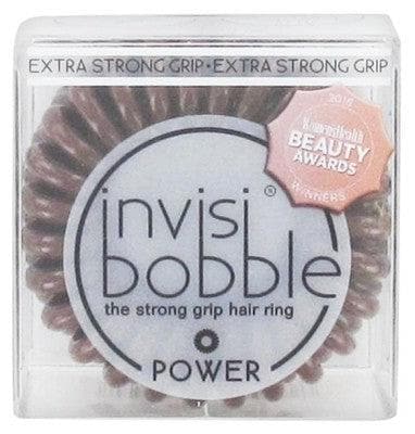 Invisibobble - Power 3 Hair Rings - Colour: Pretzel Brown
