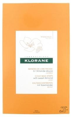 Klorane - 6 Double Cold Wax Strips With Sweet Almond
