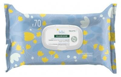 Klorane - Baby 70 Gentle Cleansing Wipes