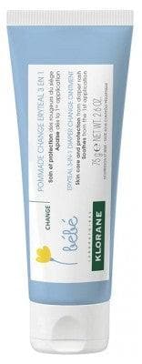 Klorane - Baby Eryteal 3-in-1 Diaper Change Ointment 75g