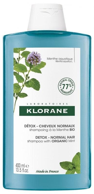 Klorane Detox Normal Hair Shampoo with Mint Organic 400ml