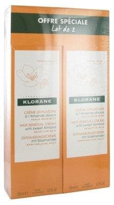 Klorane - Hair Removal Cream With Sweet Almond 2 x 150ml